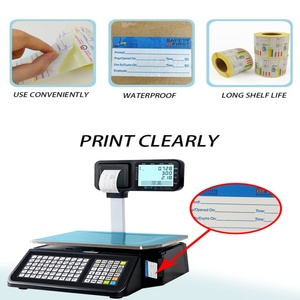 Rollo de Etiquetas Adhesivas Personalizadas, Etiqueta Térmica para Supermercado, 58x60 58x40, Etiqueta Adhesiva para Báscula con Código de Barras - Product Image 4