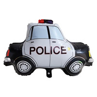Ballon en aluminium à thème voiture et avion pour garçons, décoration de fête d'anniversaire pour enfants de 1 à 6 ans, scène portable et pliable