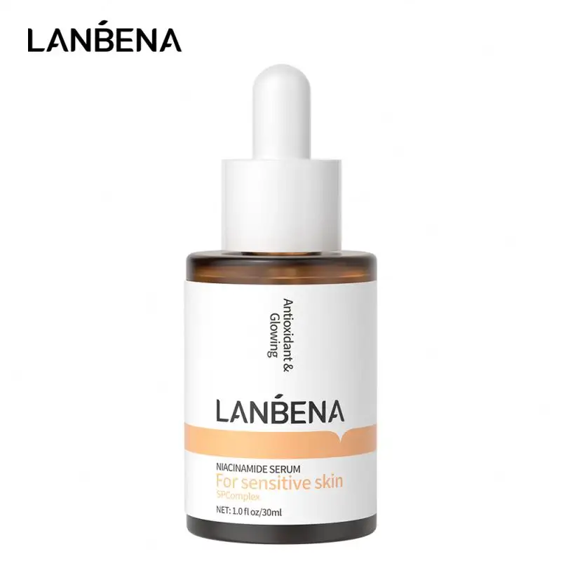 LANBENA Niacinamida Antienvejecimiento Fade Puntos oscuros Antioxidante Brillo Piel sensible Reparación facial Suero DE CUIDADO HIDRATANTE