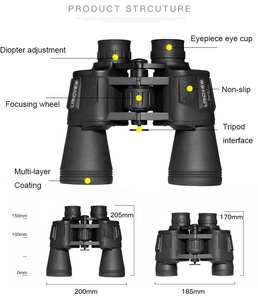 <span class=keywords><strong>20x50</strong></span> BAK4 prisma di porro <span class=keywords><strong>binocolo</strong></span> a lungo raggio <span class=keywords><strong>binocolo</strong></span> per Il campeggio - Product Image 6