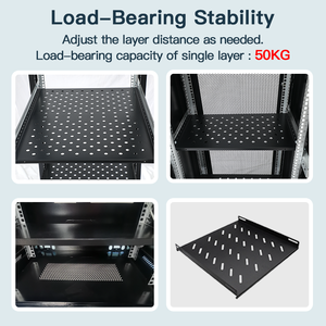 42U Micro trung tâm dữ liệu thông minh 19 inch Tích hợp mạng Tủ máy chủ <span class=keywords><strong>Rack</strong></span> với tầng thường vụ ngăn chặn trong kho - Product Image 5