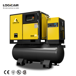 เครื่องอัดอากาศแบบสกรูโรตารี่อุตสาหกรรม LOGICAIR 37kw 22kw 15kw 11kw 8 บาร์ 10 บาร์ พร้อมเครื่องทำลมแห้ง - Product Image 3