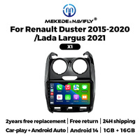 Navifly Écran tactile de navigation de voiture intégré Car-play Auto Autoradio Android X1 X2 pour Renault Duster Support BT DSP GPS WIFI
