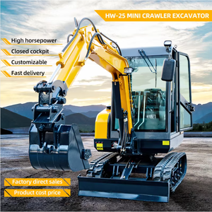 Mini-excavatrice sur chenilles HW-25 2,2 tonnes EPA/EURO VI, petite pelle multifonctionnelle pour travaux agricoles, <span class=keywords><strong>de</strong></span> jardinage et d'ingénierie municipale, faible entretien - Product Image 3