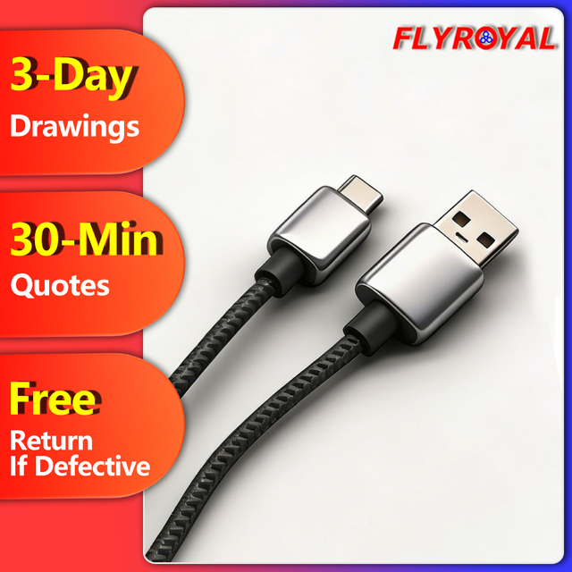 USB 2.0 /3.0 Cable Nylon USB Type-C for Mobile Phone Fast Charging Cable