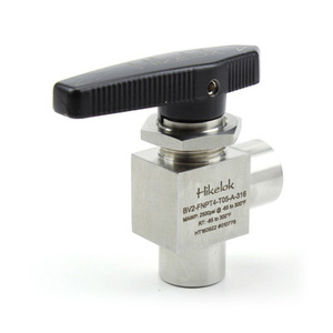 Válvula de Bola de Acero Inoxidable Tipo Hylok de Fábrica, 3000 psi, Válvula Angular de 1/2, 1/4, 3/4 Pulgadas, Interruptor de Encendido/Apagado - Product Image 3