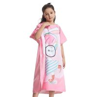 Peignoir de bain à séchage rapide à motif Offre Spéciale personnalisé Poncho Serviette de plage à capuche en coton pour le surf des enfants