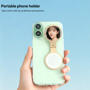 Supporto per Telefono da Scrivania con Stampa Metallica dei 12 Segni Zodiacali Cinesi, Design Personalizzato con Specchio, Idea Regalo per Amici - Product Image 4