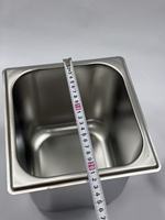 Lebensmittelechter Edelstahl GN-Behälter Kommerzieller Gastronorm-Behälter Warmhaltebehälter für Catering Buffet Milchtee-Laden