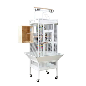 Kandang Burung Beo Mewah Ukuran Besar 117*48*18CM, Terbuat dari Logam, Dilengkapi Roda yang Dapat Dipasang, Cocok untuk Burung Beo Abu-abu dan <span class=keywords><strong>Cockatiel</strong></span>, Grosir, Laris Manis - Product Image 1