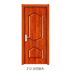 Puerta Interior Compuesta para Dormitorio, Aislamiento Acústico, Estilo Tradicional Sin Acabado, Puerta de Hoja Sencilla de Apertura Manual - Product Image 1