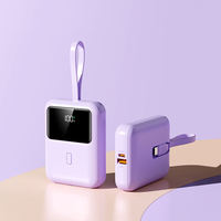 Kit de recharge sans batterie (boîtier + carte mère) étanche 10000 mAh Type-C, batterie externe mobile avec câble de charge
