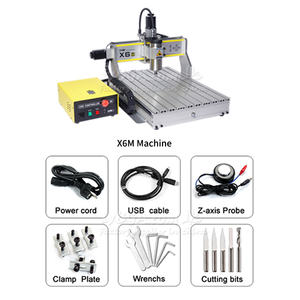 Upgradable מקוון x6m cnc חריטה וחיתוך מכונת חיתוך offers1.5kw מים מקורר או ספינדל קירור אוויר אופציונלי 3/4 ציר - Product Image 5