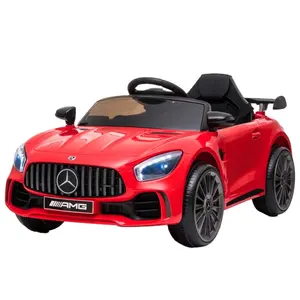 Cheap Price Kids Mercedes Benz AMG GTR Licensed Electric Toy Car Children Kids Ride On Nissan Gtr Car