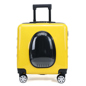 Sac de transport pour chat blanc transparent 7 kg et plus, valise de voyage pour animaux de compagnie - Product Image 4