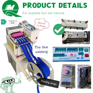 เครื่องตัดสายรัดอัตโนมัติสำหรับงานตัดริบบิ้น ซิป เทป และสายรัดแบบปิดขอบ ลดราคาจากโรงงาน - Product Image 4