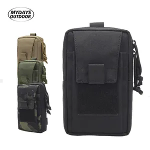 Mydays Outdoor Multifunctional EDC Accessoires Mobile Phone Waist Bag Outdoor Sports EDC Tactical Molle Pouch with Snap Button