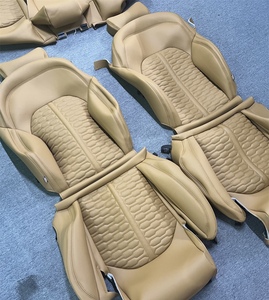 Cojín de Asiento de Coche de Cuero de Lujo YLA, Juego Completo, Universal para las Cuatro Estaciones, para Ford, Sienna, <span class=keywords><strong>Qashqai</strong></span>, Highlander - Product Image 4