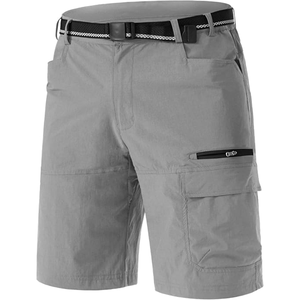 Shorts cargo pour homme, imperméables, respirants, légers, à séchage rapide, multi-poches, taille élastique, pour la randonnée, vêtements d'été pour l'extérieur - Product Image 4