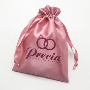 Bolsas de Satén Personalizadas para Regalos, Joyería Pequeña, Pelucas Rosa Claro y Ropa - Product Image 4