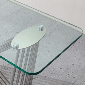 Usine en gros en verre pas cher bureau table de <span class=keywords><strong>console</strong></span> de salon couloir table en verre <span class=keywords><strong>chrome</strong></span> <span class=keywords><strong>console</strong></span> table - Product Image 6