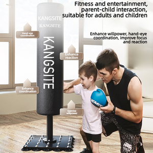 Saco de Boxeo Resistente con Absorción de Impactos, Saco de Arena para MMA con Base de Succión Fuerte para Entrenamiento en Interiores, Hogar, Oficina y Gimnasio - Product Image 3