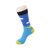 Chaussettes pour hommes à motifs originaux, chaussettes amusantes avec des motifs d'animaux et de fruits, chaussettes décontractées américaines, vente en gros