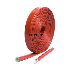 Funda ignífuga de cable de fibra de vidrio recubierta de silicona resistente a altas temperaturas - Product Image 1