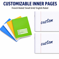 Cahier d'exercices personnalisé pour étudiants, agrafé, pages intérieures par sujet, couverture épaisse, fabricant de cahiers d'exercices pour étudiants