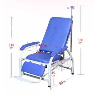 เก้าอี้วาดรูปเลือดสำหรับ phlebotomy ยาเคมีบำบัดในโรงพยาบาลเก้าอี้ผู้ป่วยปรับความสูงได้