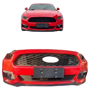 Kit frontal usado para Ford Mustang <span class=keywords><strong>Shelby</strong></span> <span class=keywords><strong>GT500</strong></span> GT350 2,3, radiador de parrilla, carrocería de plástico ABS, incluye ventilador electrónico, Luz antiniebla - Product Image 1