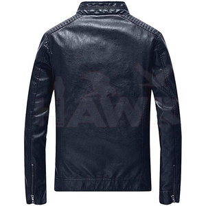 Veste en cuir de mouton coupe-vent de haute qualité pour hommes en cuir véritable respirant avec fermeture éclair imperméable imprimé grande taille - Product Image 2