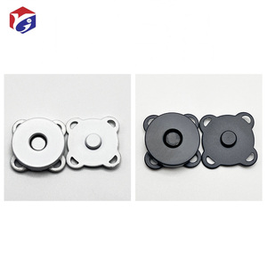 Boutons pression magnétiques prune pour fournitures de couture 15mm sac à main fermoirs bouton pour couture sacs artisanaux vêtements en cuir <span class=keywords><strong>noir</strong></span> boutons-pression - Product Image 3