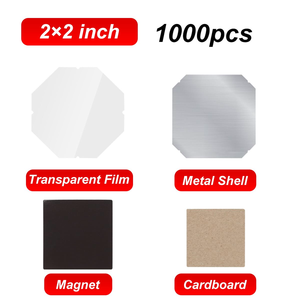 Imanes para Refrigerador de 2 Pulgadas x 2 Pulgadas, Juego de 500/1000 Piezas, 80*53/63.5*63.5/50*50mm, Material de Acero, para Uso en Restaurantes, Nuevo - Product Image 3