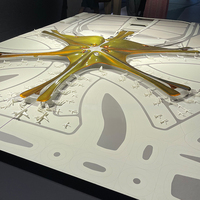 Modèle architectural en métal CNC imprimé en 3D