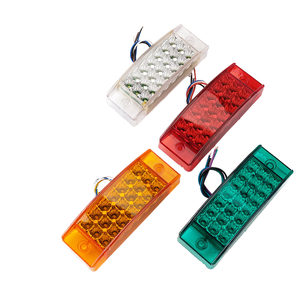 1X bán buôn 12V/24V LED xe tải bên ánh sáng Trailer tín hiệu đèn bên đánh dấu chỉ số thuyền ánh sáng chảy + nhấp nháy 3 chức năng - Product Image 1