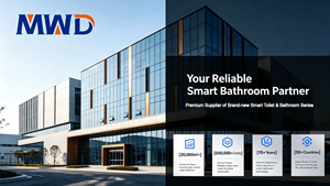 <span class=keywords><strong>WC</strong></span> intelligent sans réservoir MWD Zero Water Pressure avec ouverture automatique du couvercle par radar, capteur de pied, chauffage instantané, bidet intégré – Vente en gros usine OEM - Product Image 6