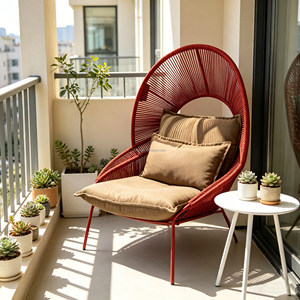 Vente chaude usine : Fauteuil inclinable moderne en rotin tressé pour intérieur et extérieur, idéal pour <span class=keywords><strong>jardin</strong></span>, balcon, terrasse et cour. - Product Image 3