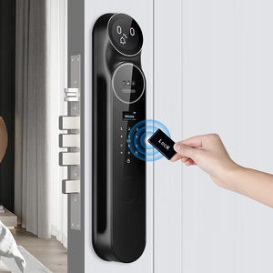 HanDaily 3D biométrico de identificación facial video monitoreo intercomunicador cerradura de puerta inteligente con aplicación de control de voz Wifi cerradura de puerta en varios idiomas - Product Image 3