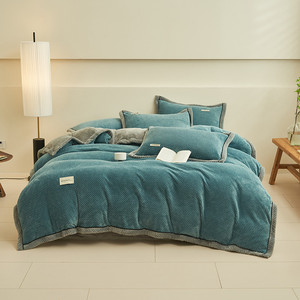 Chunky Polyester Rắn Có Thể Tháo Rời Có Thể Giặt Chăn Chăn Fluffy Ấm Cúng Dày Mền Lõi Chăn Cho Mùa Đông Giường Đôi 8Kg - Product Image 4