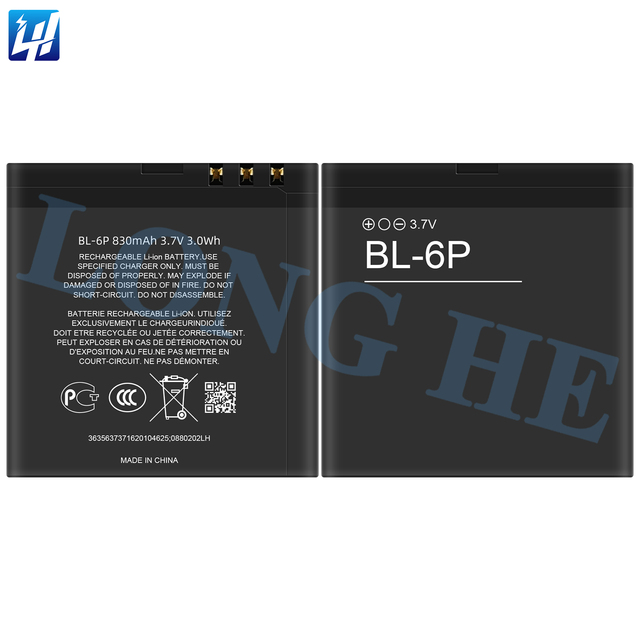 830mAh BL-6P High Capacity OEM Mobile Phone Battery for NK 6500C 6500 Classic7900 Prism 7900P