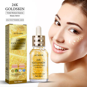 Venta al por mayor hidratante nutritivo cuidado de la piel lámina de oro antienvejecimiento antiarrugas 24K oro niacinamida suero facial - Product Image 6