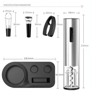 ผู้ผลิตมืออาชีพ ชุดที่เปิดขวดไวน์ไฟฟ้าสแตนเลส พร้อมโลโก้สั่งทำ - Product Image 3