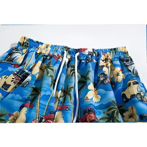 Tùy Chỉnh Mới Hawaii Phong Cách Nylon Men's Ngắn Quần Loose Năm Quý Quần Bơi Quần Short Cho Nam Giới