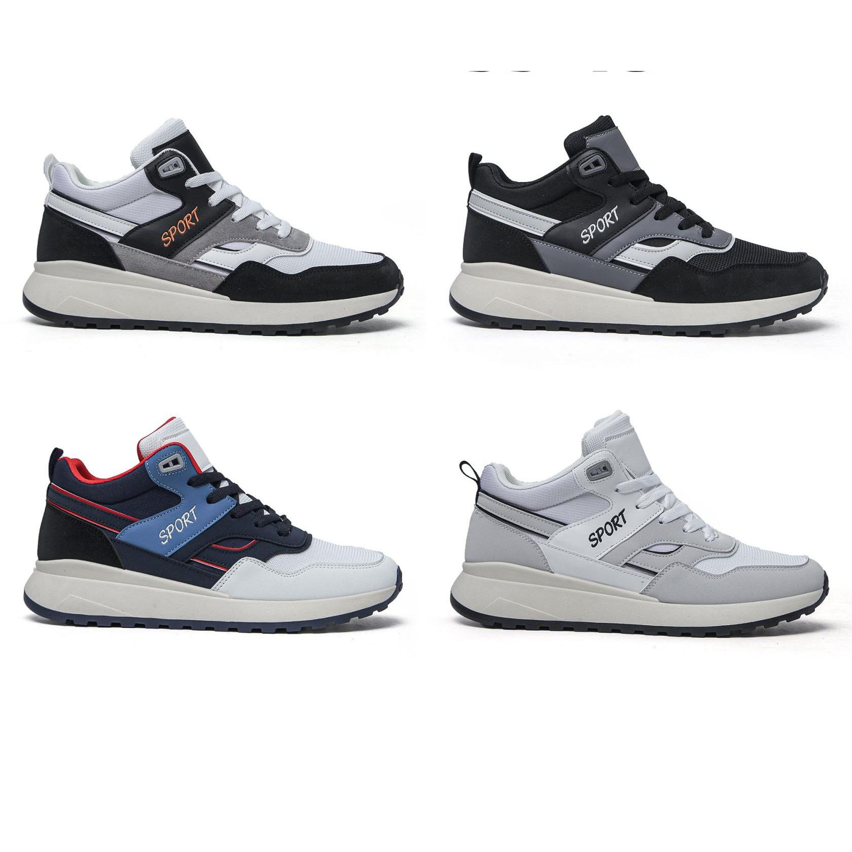 Men's Custom Logo Sneakers PVC Sole Light Weight Walking Spring Summer Autumn
