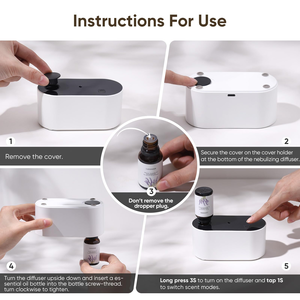 Custom Home Nebulizer Waterless Air Scent Essential <b>Oil</b> Aroma <b>Electric</b> Portable Mini <b>Diffuser</b> Machine Wall Mount Aroma <b>Diffuser</b> - Product Image 3