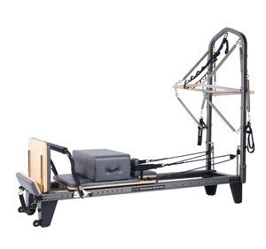 Studio de demi trapèze en aluminium et réformateur de pilates personnel réformateur en aluminium blanc avec tour - Product Image 1