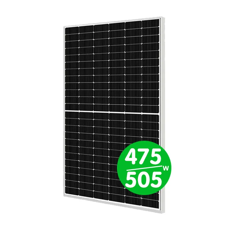 China Hoch effiziente 475W 480W 500W SSS-Solarmodule Mono kristalline Solarmodule Halbzellen-Solarpanel-Kit für Privathaus halte