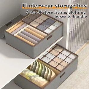 Hanfizi बहुक्रियाशील घरेलू फोल्डेबल कपड़े अंडरवियर आयोजक भंडारण बॉक्स के साथ भंडारण बॉक्स - Product Image 6
