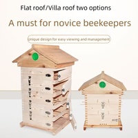 Colmena de abejas de flujo automático de madera China 2 Caja de abejas miel colmena de flujo automático para abejas de miel